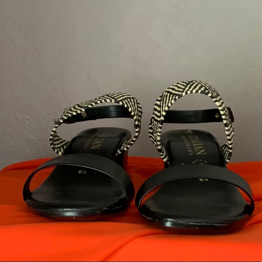 Stylish Black and Cream  Print Women's Sandals